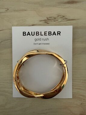 BaubleBar Gold Rush Bangle Bracelet in Don’t Get it Twisted.